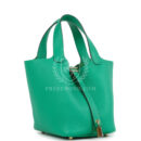 Hermes Picotin Lock 18 Menthe Clemence GHW