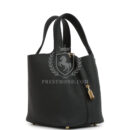 Hermes Picotin Lock 18 Black Clemence GHW