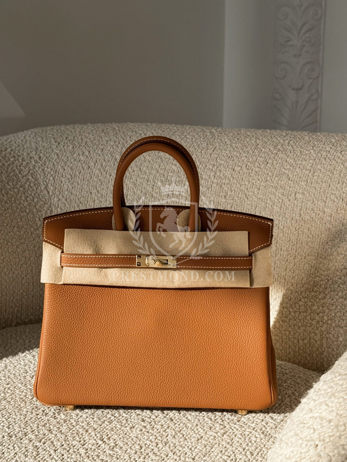 Birkin 25 Togo Gold GHW — изображение 9