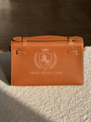 Kelly Pochette Swift Gold GHW