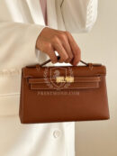 Kelly Pochette Swift Gold GHW