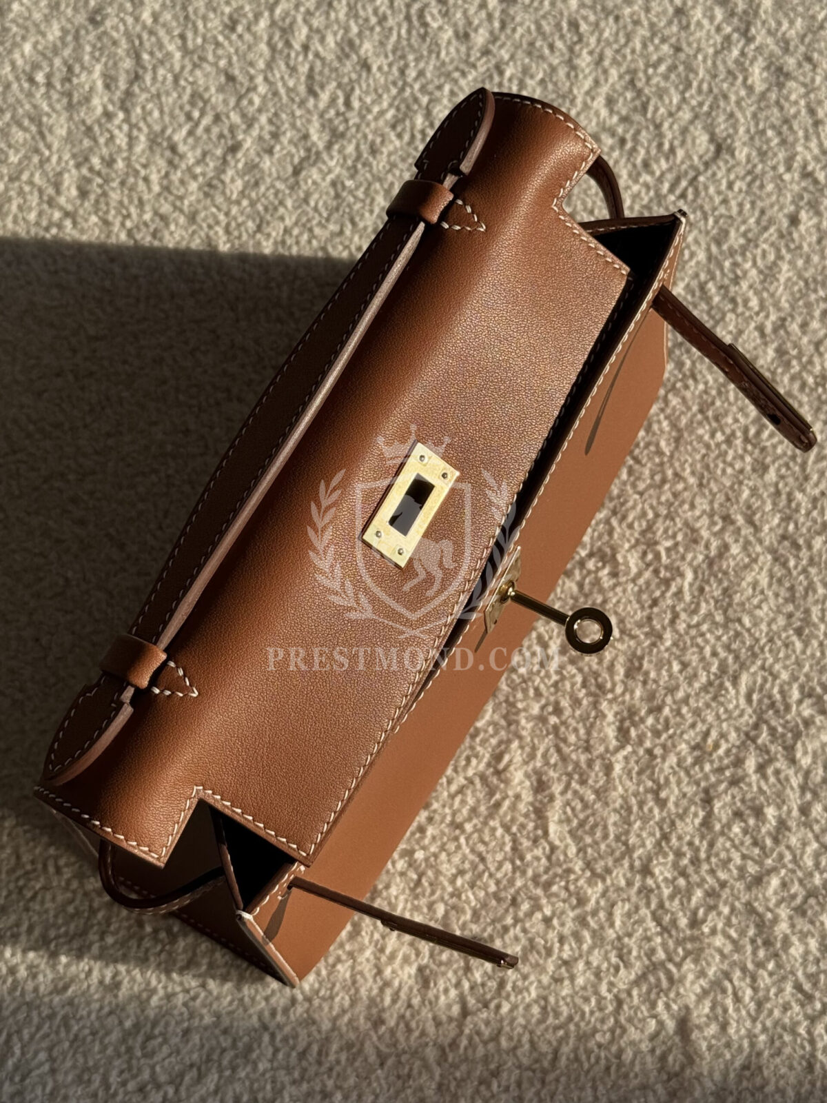 Kelly Pochette Swift Gold GHW — изображение 15