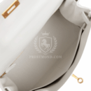Hermes Kelly Retourne 28 White Evercolor GHW