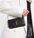 YSL Cassandra phone holder in smooth leather