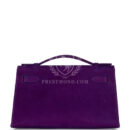 Vintage Hermes Kelly Pochette Violet Doblis GHW
